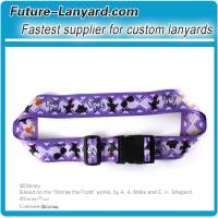 High quality cartoon logo luggage belt with detachable buckle