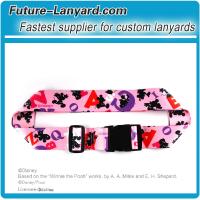 Cartoon logo printed luggage strap with adjustable length