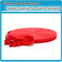 Red 186C Polyester lanyards