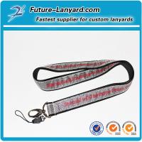 Slver Sheer ribbon sew on polyester lanyards with custom silk screen logo